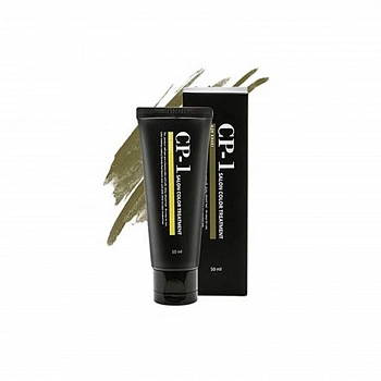 Тритмент для волос с эффектом окрашивания Пепельно-зеленый Salon Color Treatment Ash Khaki