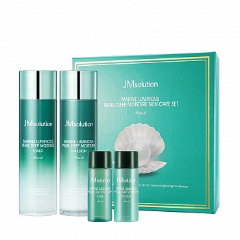 Глубоко увлажняющий набор с экстрактом жемчуга Marine Luminous Pearl Deep Moisture Skin Care Set Pearl