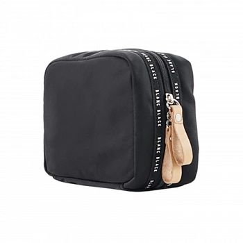 Косметичка из твила с логотипом размер S (Черный) Twill Logo Pouch S (Black)