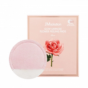 Пилинг-диски с розовой водой и ВНА-кислотой Glow Luminous Flower Peeling Pads