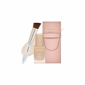 Маскирующая тональная основа + Кисть 01 Cover Foundation + Brush 17C